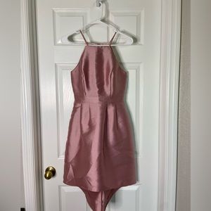 Pink High Low Formal Dress